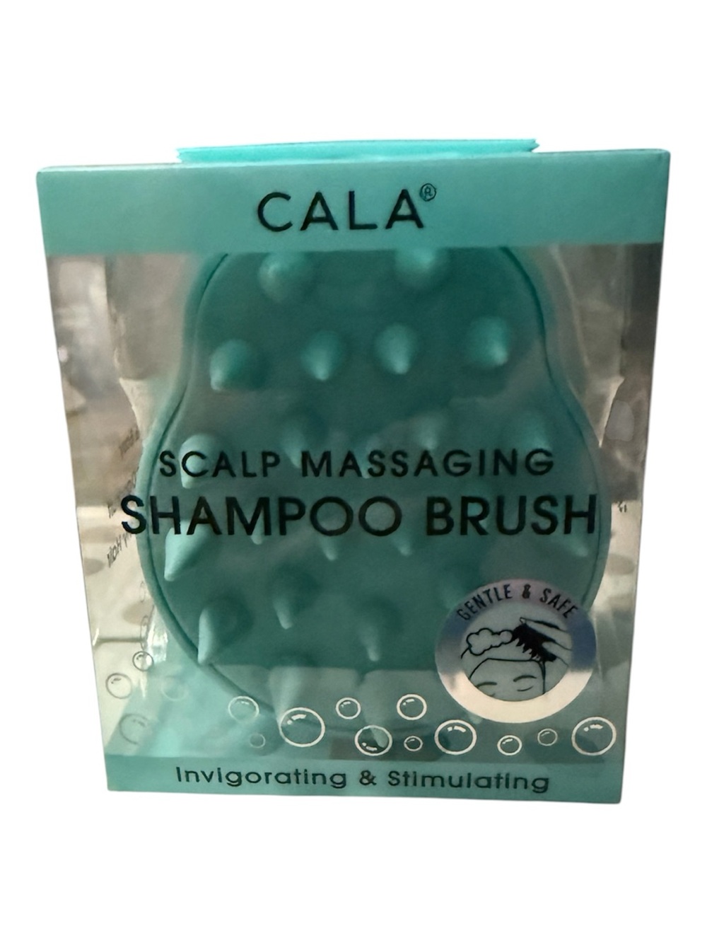 CALA Scalp Massaging Shampoo Brush — Teal